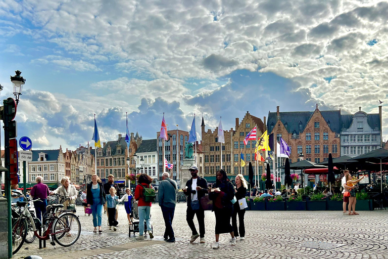 Bruges History Taxi - drive & walk tour (Choose pick up)