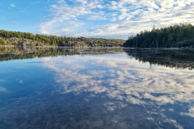 Estocolmo: Patinaje Nórdico sobre Hielo para Principiantes en un Lago Helado