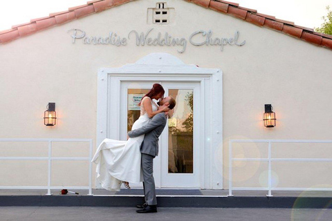 Las Vegas: Paradise Wedding Chapel Quickie Sign &amp; Go Bruiloft