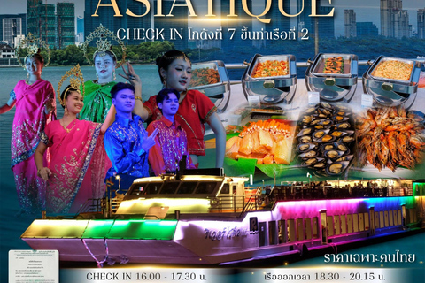 Bangkok: Riverside Faraya Halal Dinner Cruise at Asiatigue