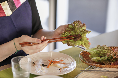 Experiência de aula de culinária coreana premium e original em Hanok