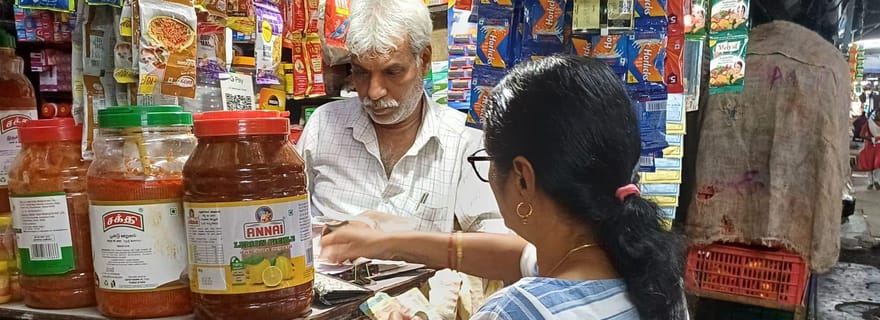 Cours de cuisine indienne et visite du marché à Pondichéry avec Manisha Ray