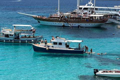 Private Classic Duffy Boat Charter to Comino Private 4 Hr Classic Duffy Boat Charter to Comino