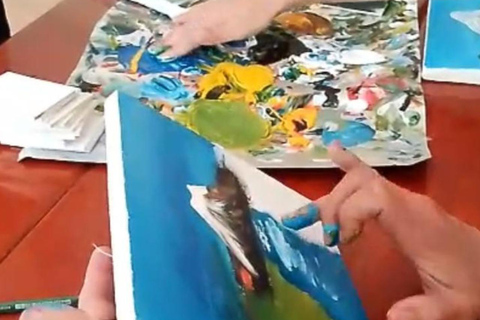 Quito Historic Center: Poncho Museum & Finger Painting Workshop & Souvenir Quito's Historic Center: Poncho Museum, Finger Painting Workshop, and Souvenir