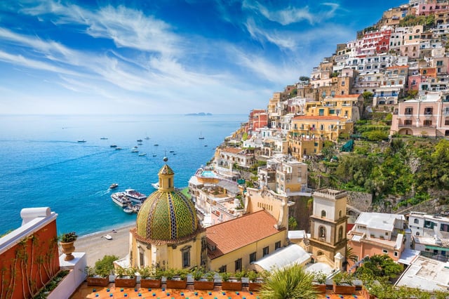 From Rome: Amalfi Coast, Positano &amp; Amalfi by boat and train