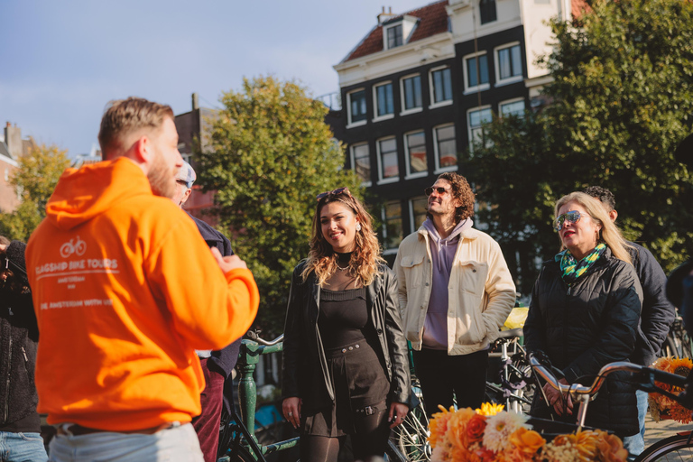 Amsterdam: Top Highlights Guided Bike Tour EN/DE/ES/FR/IT/CN Bike Tour with Guide & Audio Guide in DE, ES, FR, IT, and CN
