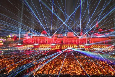 Delhi: 3-Hour Akshardham Temple Tour With Water & Light Show Tour With Exhibition Show, Boat Ride, Water and Light Show