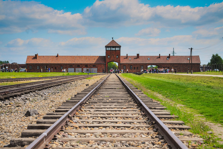 Da Cracovia: Tour di Auschwitz-Birkenau con trasporto di un giornoDal centro città: Tour con punto d'incontro e pranzo