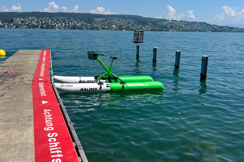 Waterbike op het meer van ZürichWaterfietstocht op het meer van Zürich - Tandem voor de hele dag