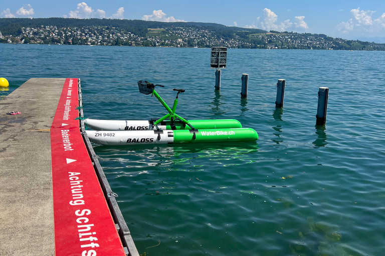 Waterbike op het meer van ZürichWaterfietstocht op het meer van Zürich - Tandem voor de hele dag
