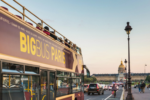 Paris: Big Bus Hop-On Hop-Off Tours with Optional Cruise 24-Hour Ticket