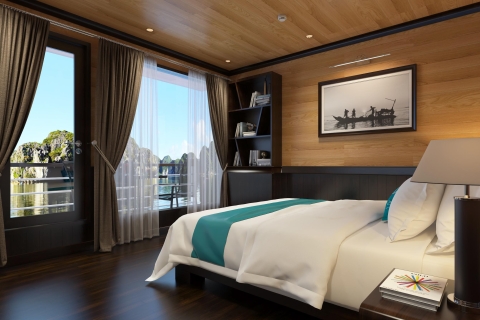 From Ha Noi: 3 Day trip Ninh Binh & LanHa bay 5-star cruises Room at Lodge and Suite First Floor on the cruise