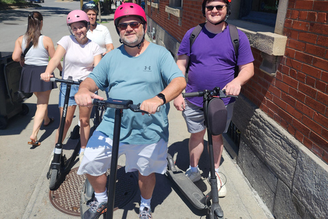 Explore Old-Montreal with easy to use e-scooters