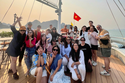 Hanói: Viagem de 1 dia à Baía de Ha Long - Cruzeiro de luxo AmethystCruzeiro de dia inteiro na Baía de Halong com Ametista (todos os destinos)