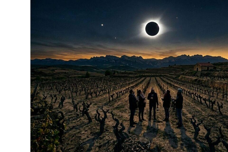 Bilbao: Total Solar Eclipse Amid Vineyards with Dinner ⭐ Bilbao: Total Eclipse among Vineyards with Dinner ⭐