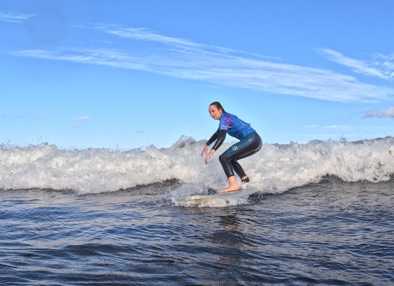 Surflektion i Famara med afhentning og video