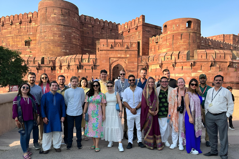 Excursion privée en voiture au lever du soleil sur le Taj Mahal, Delhi, tout comprisTout compris