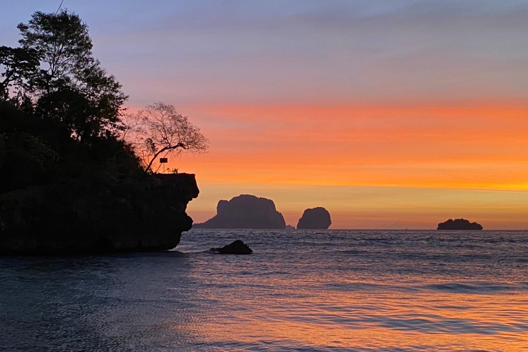 Från Krabi: Hong Island &amp; Ko Pak Bia-tur med middag i solnedgången