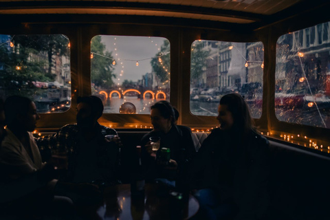 Amsterdam: Light Festival Boat with Drinks, Snack, GlühweinLight Festival Canal Cruise without Drinks