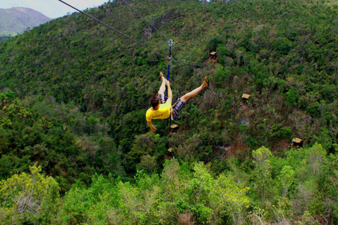 Damajagua Waterfall and Zip Line special for cruiser