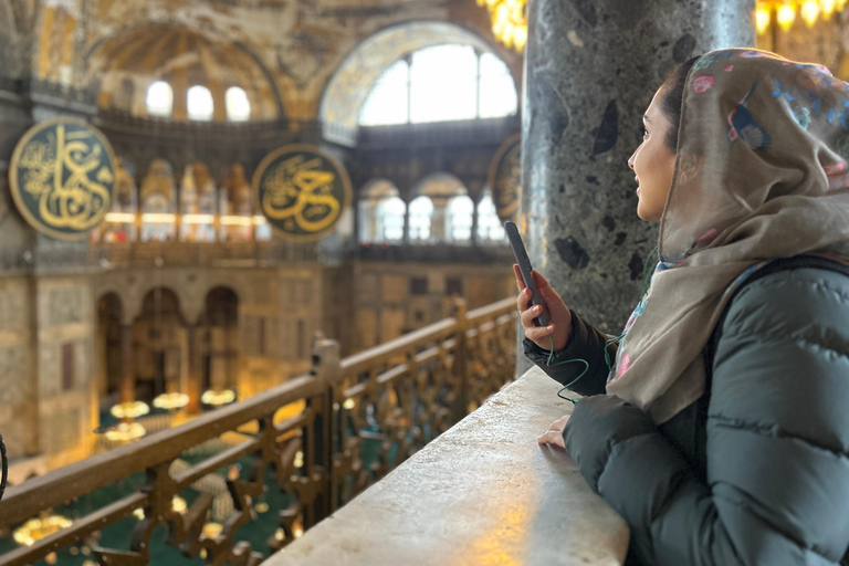 Istanbul : Entrée dans la mosquée Sainte-Sophie avec visite guidée et audioguide