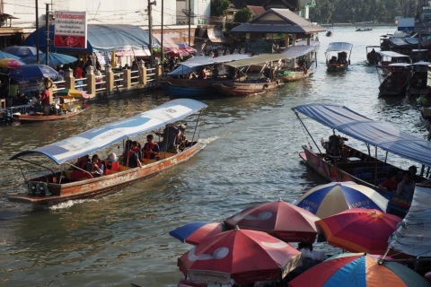UNESCO : Visite privée du marché flottant d'Amphawa et du marché du trainMaeklong+Damnoen Saduak+Amphawa Private Tour (francophone)