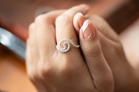 Kuta Bali Silver Making Class (Stone and Gold Plated Option) Silver Class With Gemstone