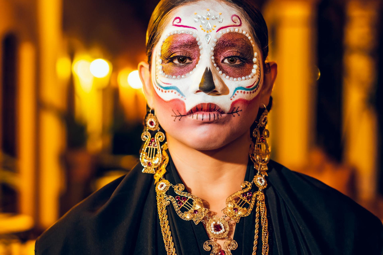 Oaxaca : Photoshoot de la déesse Catrina du Jour des Morts et Mezcal