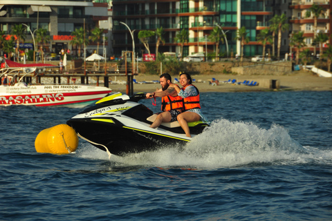 Alanya: Passeio de jet ski com vistas da costa e instruções de segurançaMotorista e passageiro (2 pessoas em 1 jet ski)