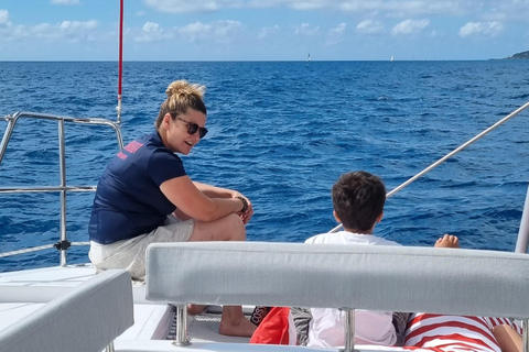 Villeneuve-Loubet: Small group catamaran day cruise Villeneuve-Loubet: Catamaran sunset cruise for small groups