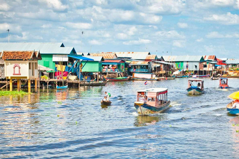 Transfer panorâmico de Phnom Penh para Siem Reap com visitas turísticas