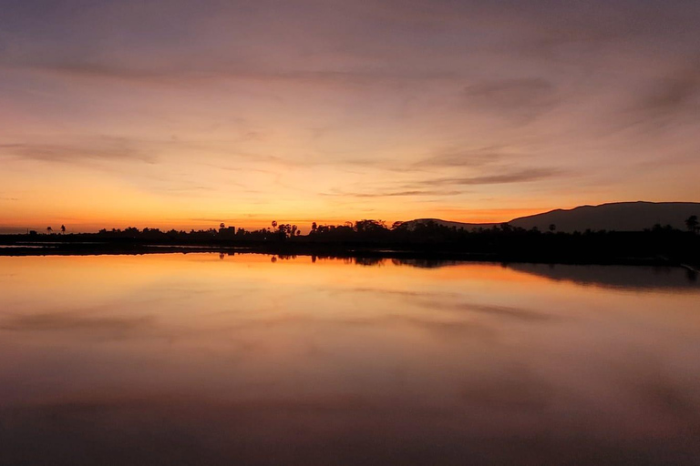 Countryside: Pepper Farm, Lake, Salt field Reflection Sunset