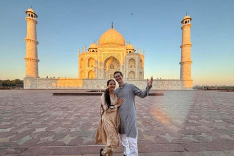 From Delhi: 2-Day Taj Mahal & Agra Overnight Private Tour Agra Tour: Car + Guide Only