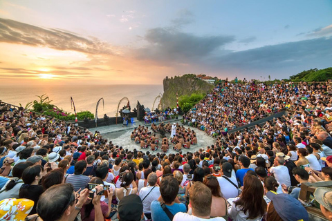 Bali: Biljett till Kecak Fire Dance Show &amp; Uluwatu Temple inträdesbiljettRundresa med hotelltransfer