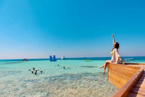 Hurghada : Bateau rapide privé pour Orange et Paradise IslandBateau rapide de groupe vers Orange Bay et Paradise Island
