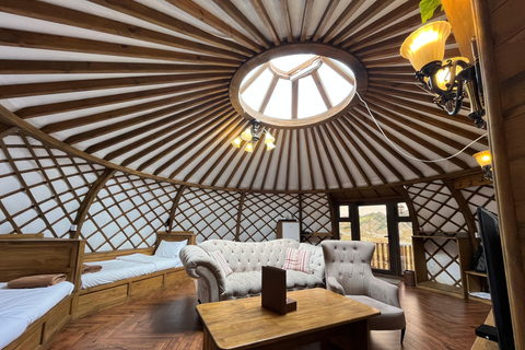 Terelj: Premium Mongolian Ger (Yurt) Overnight Experience Chinggis Khaan Statue + Ger