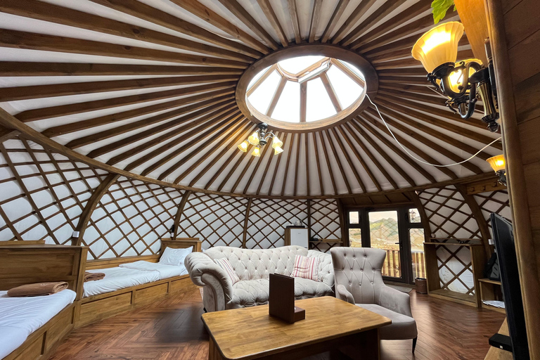 Terelj: Premium Mongolian Ger (Yurt) Overnight Experience Chinggis Khaan Statue + Ger