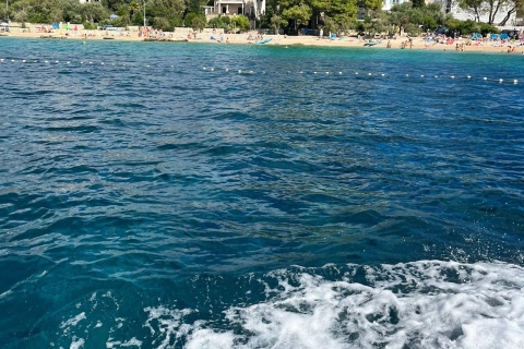 Split: boottocht door Blue Lagoon, Čiovo en Labadusa-strandSplit, Magic Blue Lagoon & Three Island-tour met speedboot