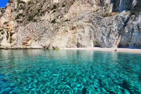 Paleokastritsa: Kasteli, Blue Caves, & Limni Beach Boat Trip