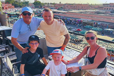 Marrakech Medina Night Tour with Rooftop Dinner
