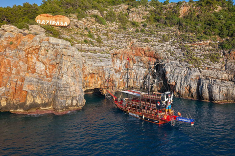 From Alanya: Gazipasa Hidden Bays Boat Tour & Lunch