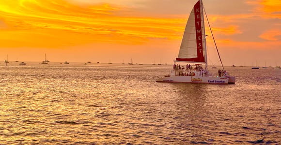 Key West Signature Sunset Cruise with Open Bar, Food & Music