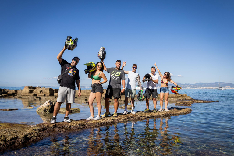 Mallorca: Passeio de quadriciclo com paragem na praia e vista para a montanhaMallorca: Passeio de quadriciclo com paragem na praia e vista para as montanhas