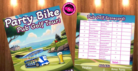 Belfast: 2-Hour Pub Golf Tour on Party Bike (BYOB)