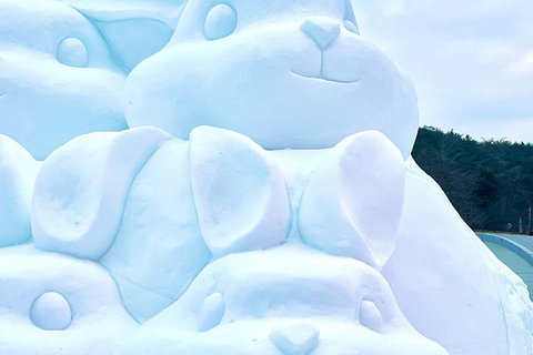 Cheongyang Ice Fountain Festival with Strawberry Picking Depart from Myeongdong Station Exit 3