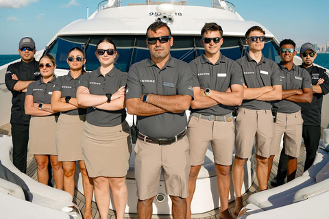 Dubai: Sunseeker Superyacht VIP Dinner, Drinks & Live DJ Soiree- Zen Med Gastronomy