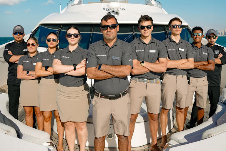 Dubai: Sunseeker Superyacht VIP Dinner, Drinks & Live DJ Soiree- Zen Med Gastronomy