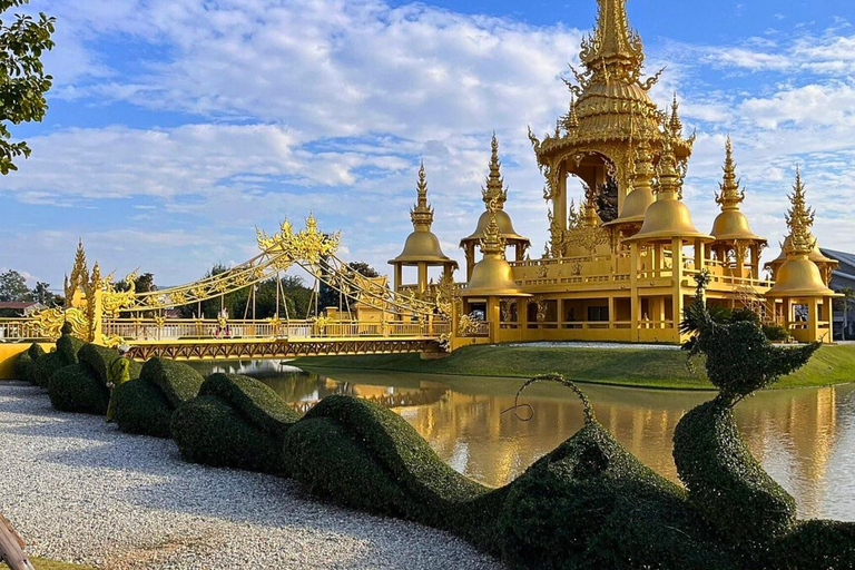 Från Chiang Mai : Vita och blå tempel och Lalita Cafe