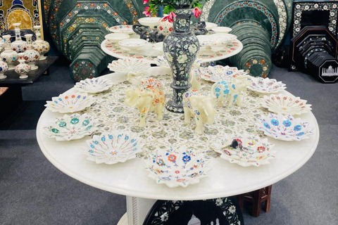 Agra Marble, Jewelry & Rug Shopping Tour with Guide Agra Shopping: Only Tour Guide