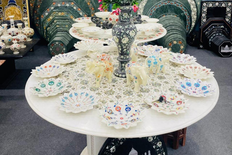 Agra Marble, Jewelry & Rug Shopping Tour with Guide Agra Shopping: Only Tour Guide